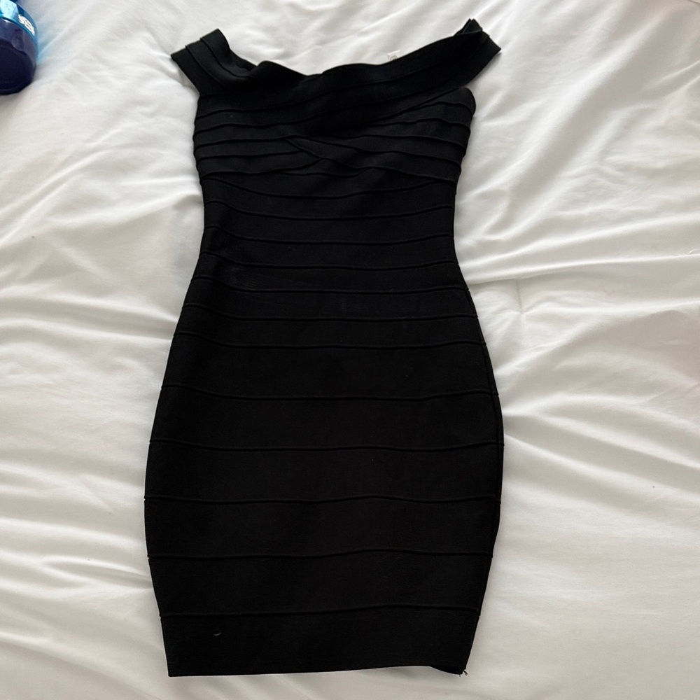 Katie J NYC girls Elegant Black Off-Shoulder Dress